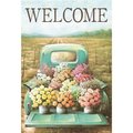 Magnolia Garden Flags Magnolia Garden Flags M080014 13 x 18 in. Welcome Flower Truck Polyester Garden Flag M080014